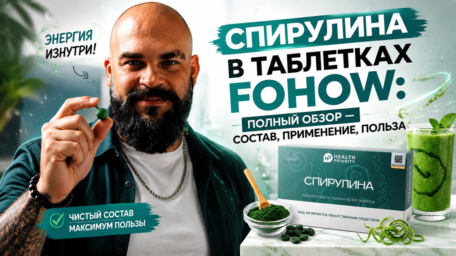 виеда спирулина в таблетках fohow: полный обзор — состав, применение, польза
