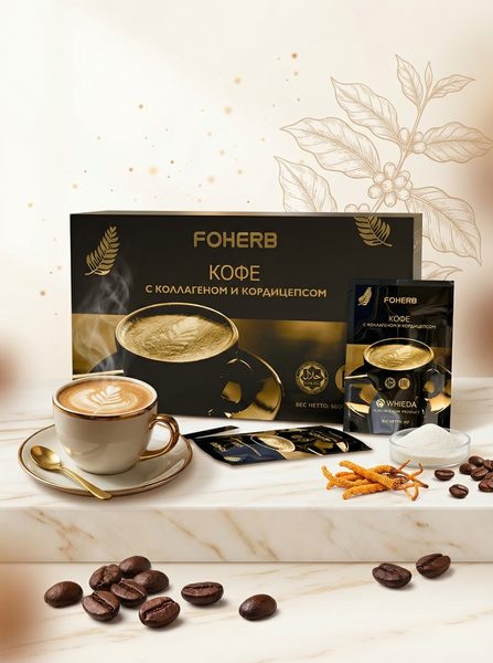 Fohow «Кордицепс + Коллаген» с добавками — купить оригинал WHIEDA